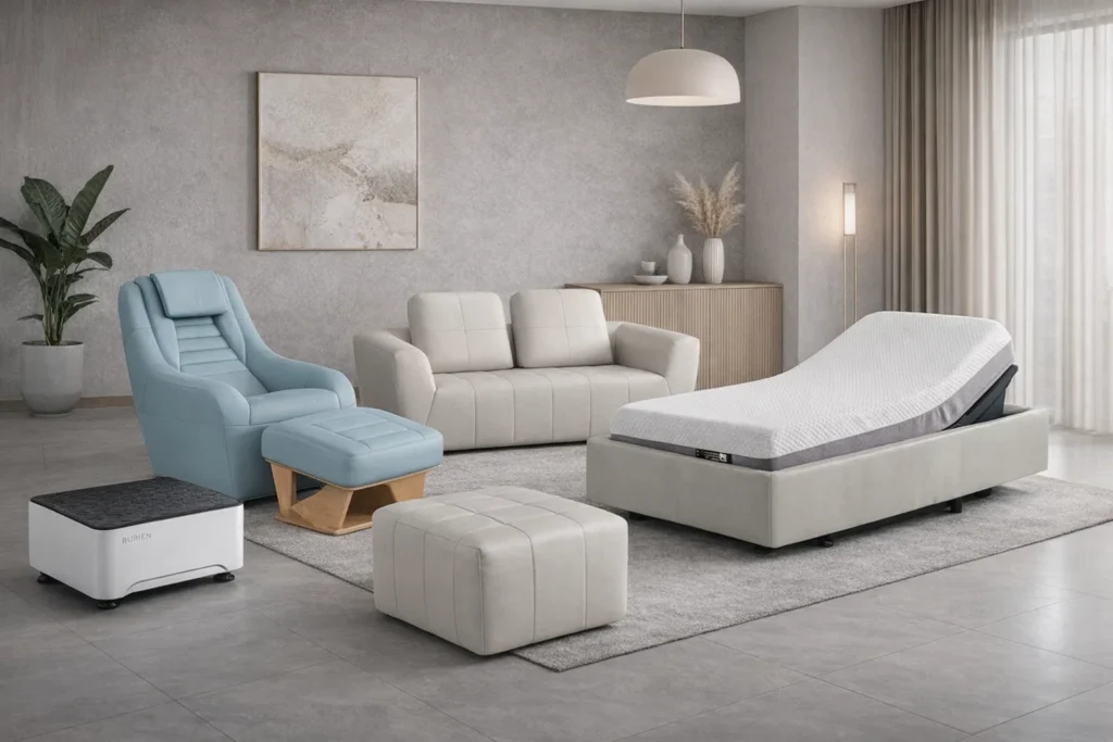 BGREEN sport furniture range - uChair, uSofa, uBed