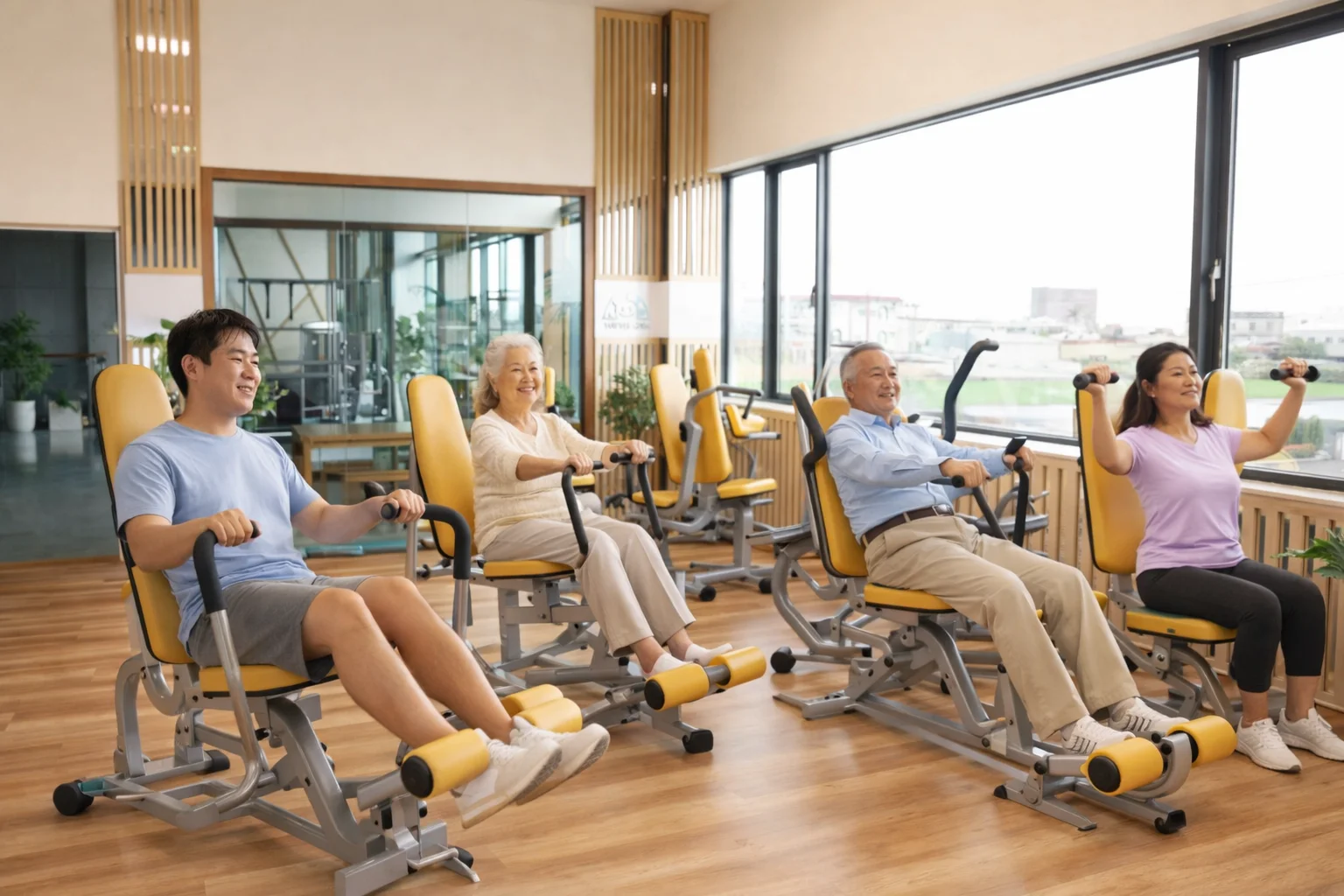 Turtlegym isokinetic training machine for elderly rehabilitation