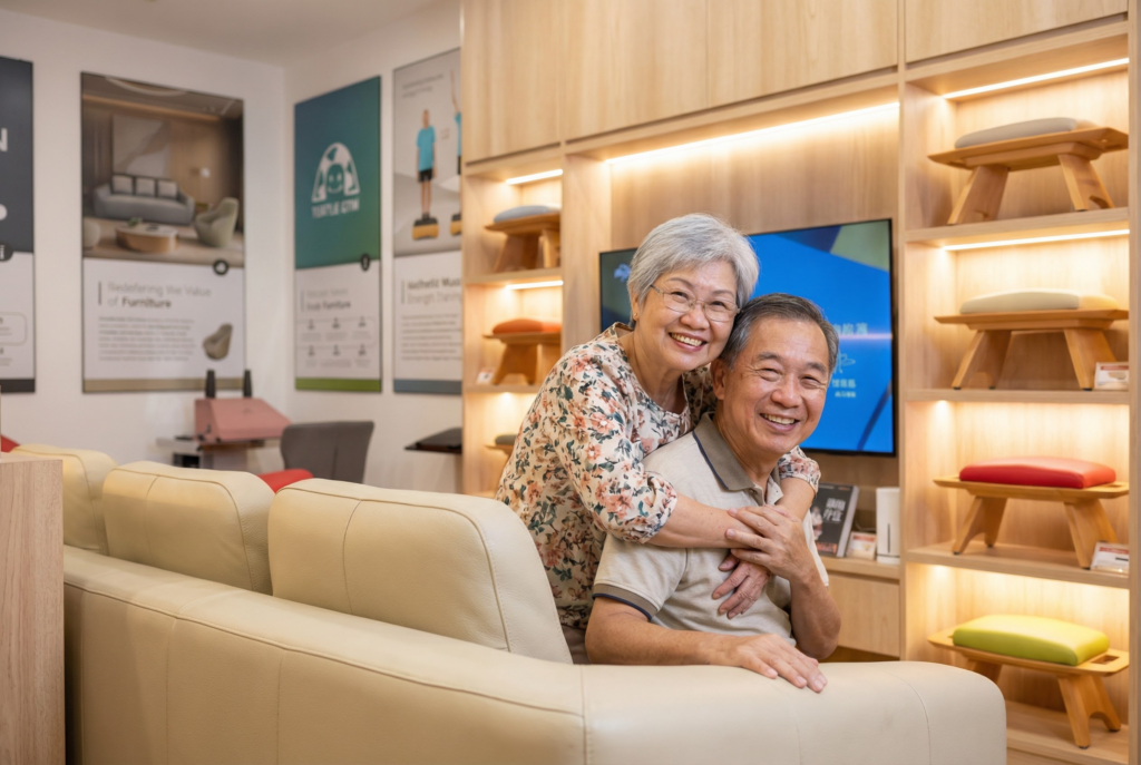 Close-up of BGREEN uSofa in a modern living room setting