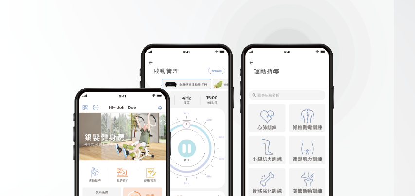 TurtleGym comprehensive fitness management app on three iPhone screens