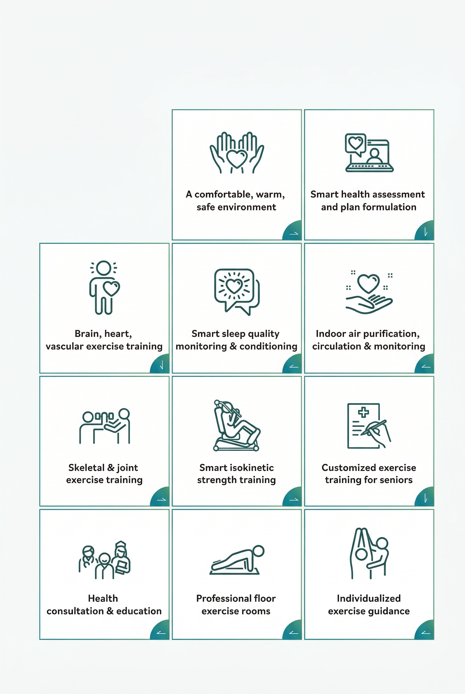 Turtlegym 12 professional planning service categories grid